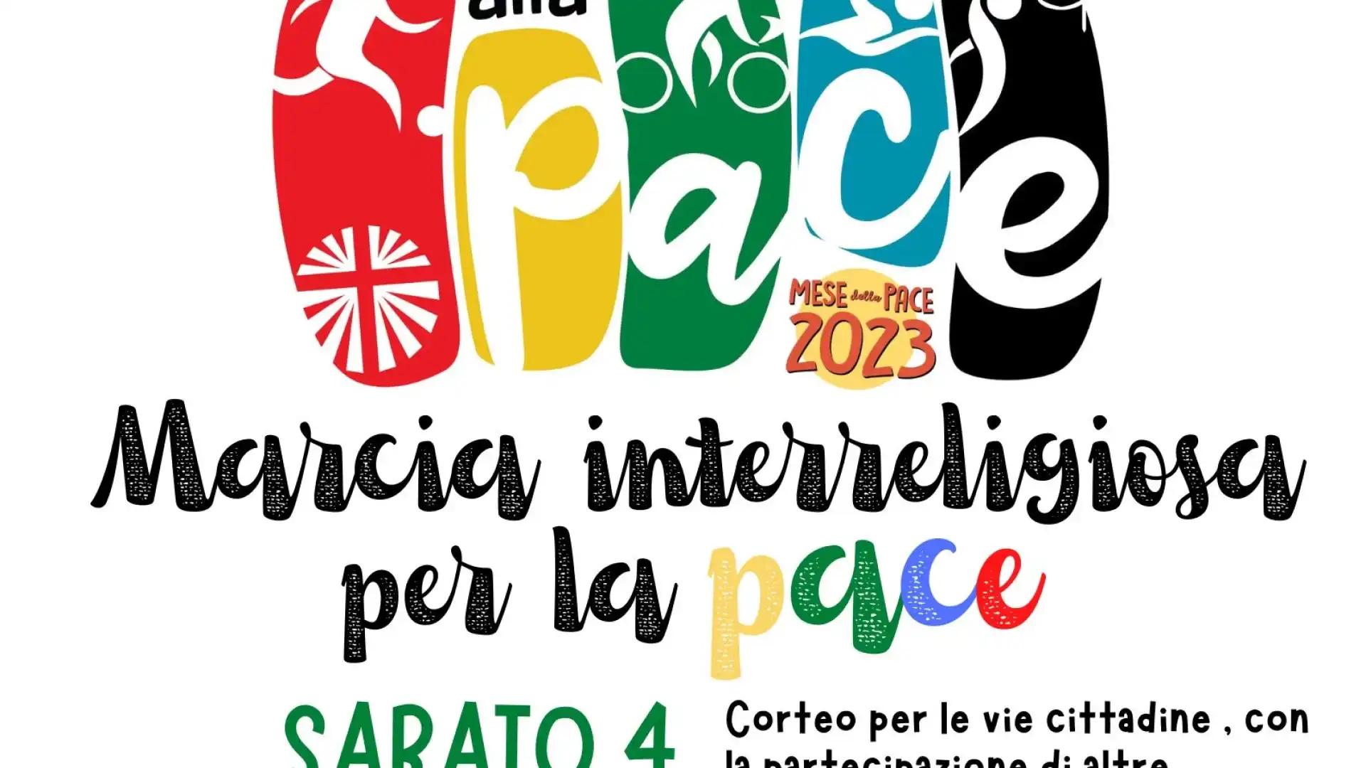 Marcia interreligiosa per la pace per le vie di Isernia. Appuntamento per sabato 4 marzo 2023.